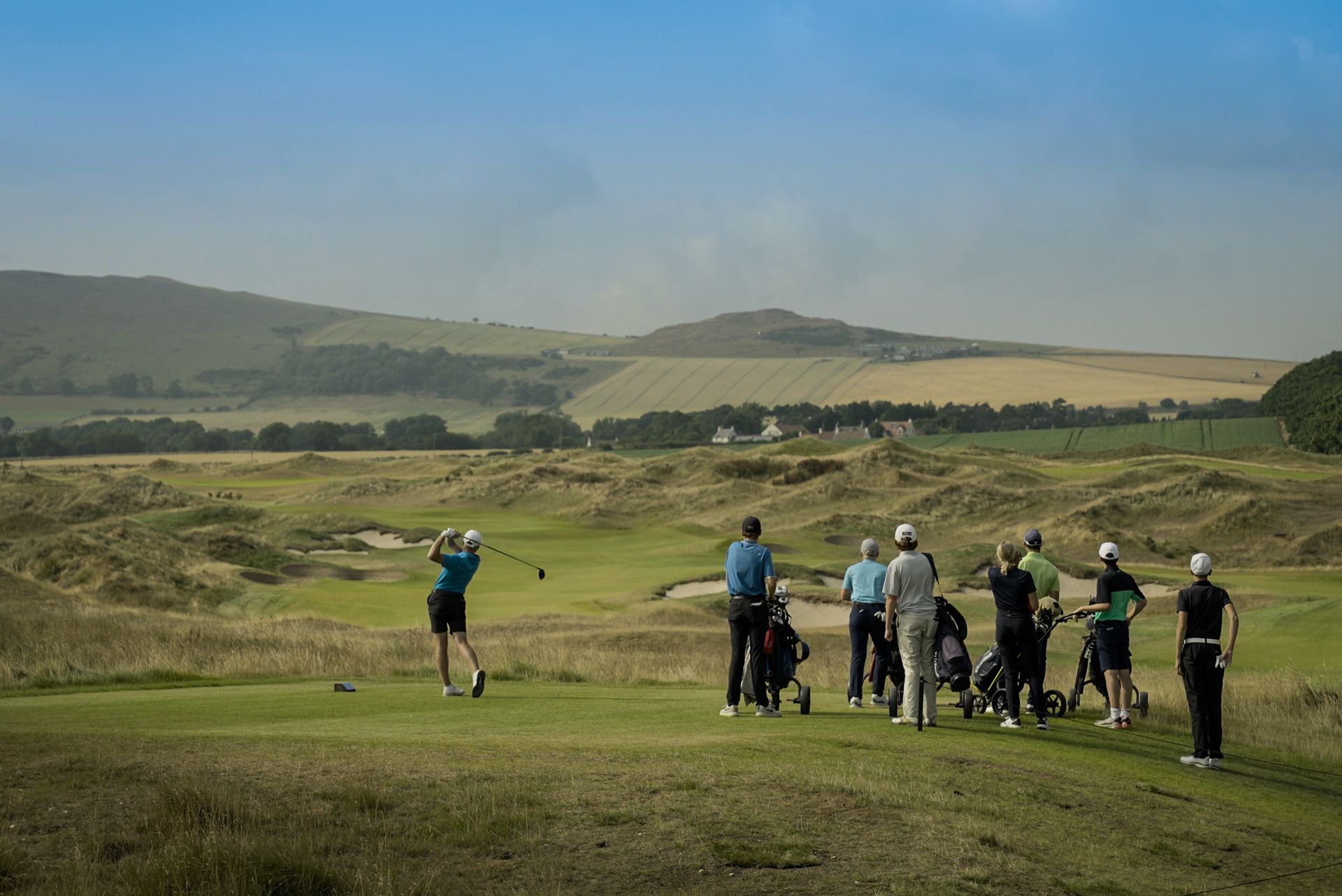 Children playing golf