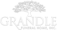 Grandle Funeral Home, Inc. logo with a tree above the name in light gray.