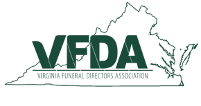 VFDA logo with dark green letters over a Virginia state outline and tag line beneath