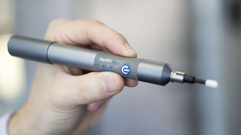 Blephex device for dry eyes