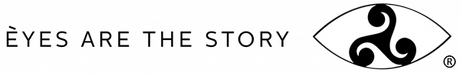 Black-and-white logo with the words “EYES ARE THE STORY” and a stylized eye emblem.