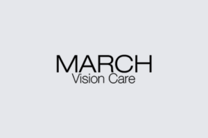 March Vision Care logo in black text on a light gray background