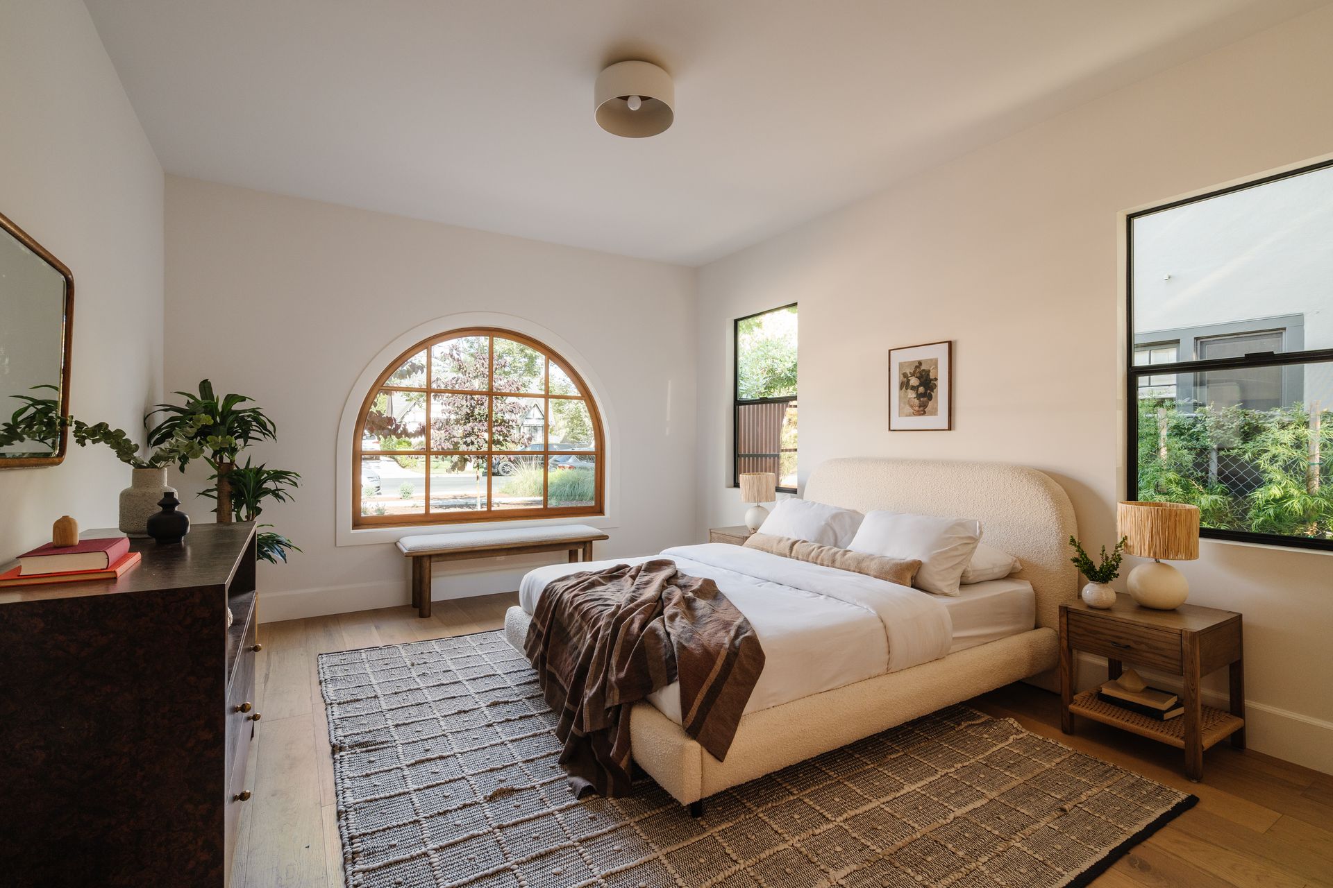 Larchmont Village bedroom with 3 windows