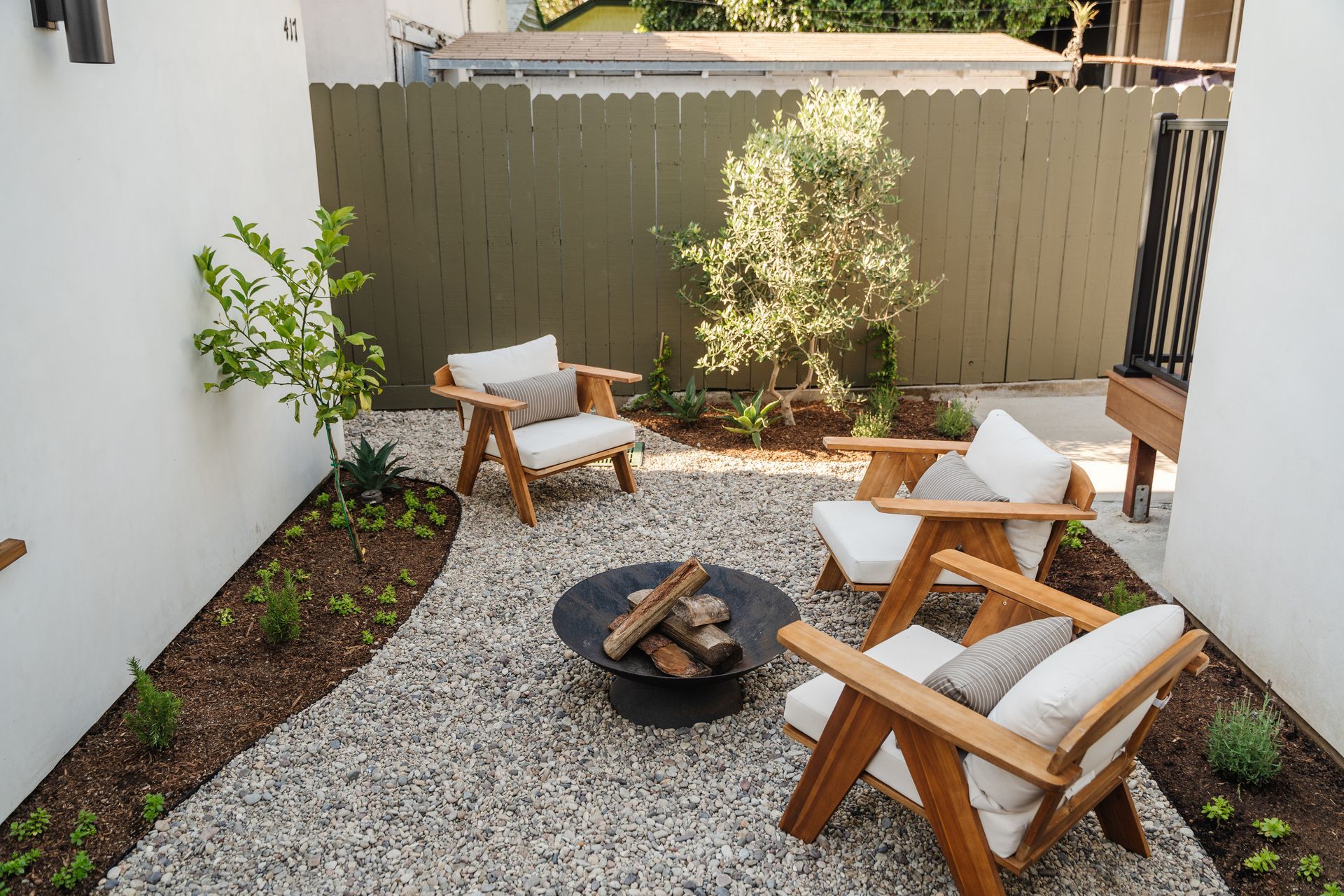 Larchmont Village outdoor chairs