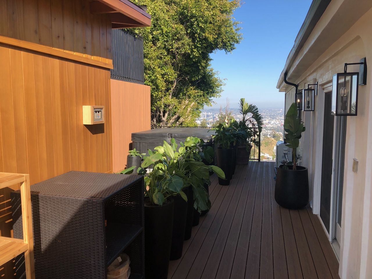 Hollywood Hills outdoor deck