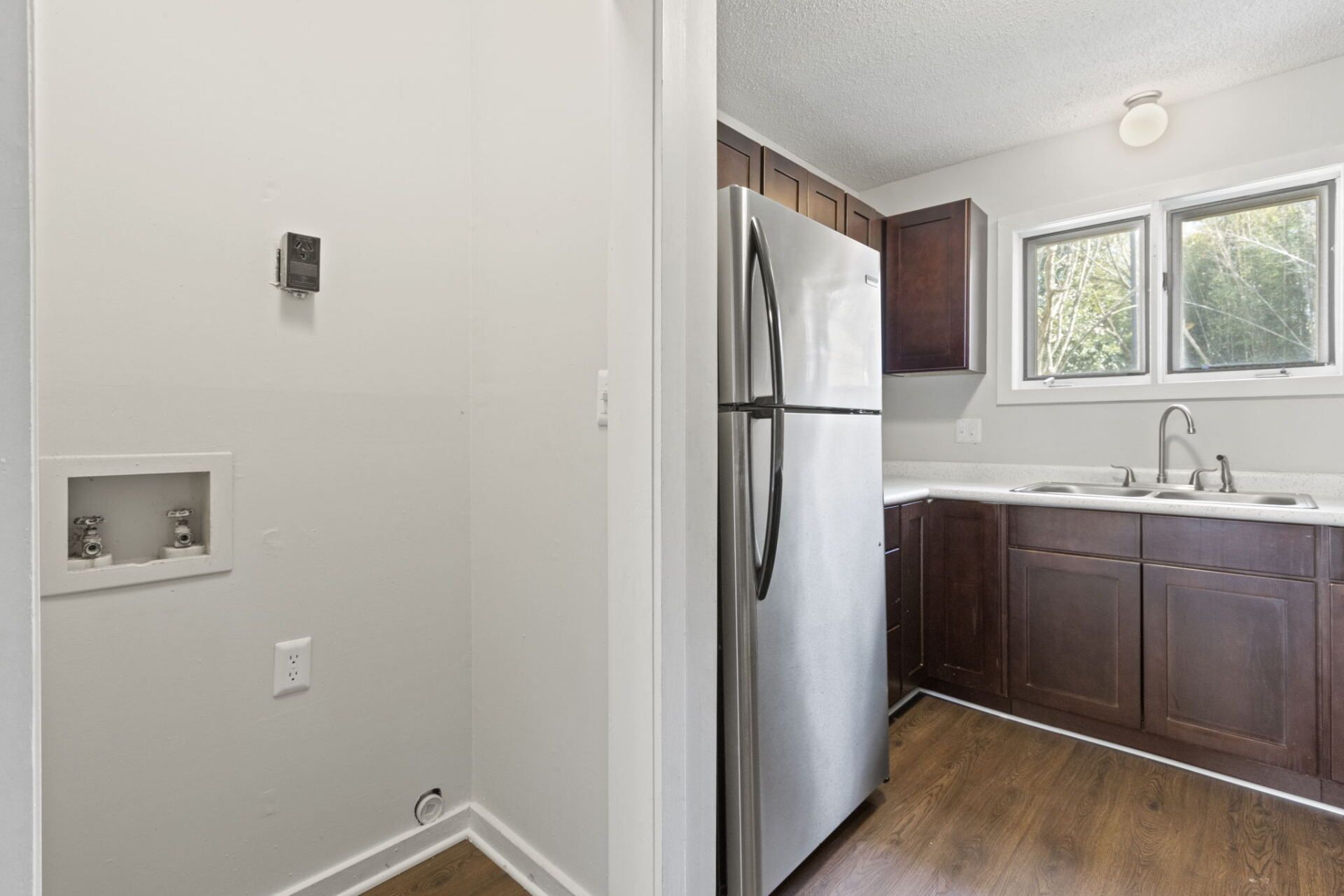 Townhomes, Greenville, Pet Friendly, 2 Bedroom, Washer Dryer Connect, 24 Hr Emergency Maintenance, Patio, En-Suite, Floorplan