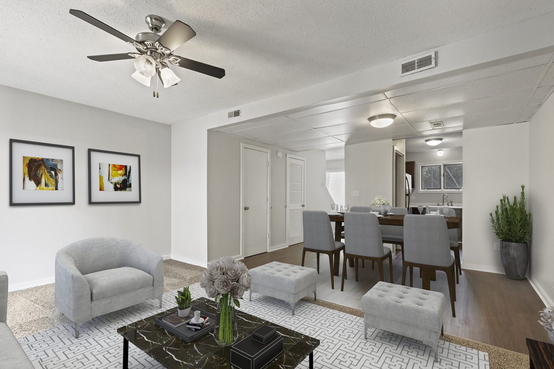 Hampton Harbor Townhomes Living Room