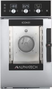 Incubatrice da laboratorio in acciaio inox con display digitale e finestra di visualizzazione circolare.