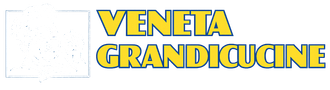 Logo con la scritta “VENETA GRANDICUANE” in giallo su sfondo bianco.