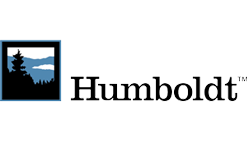 The humboldt logo has a picture of a forest and mountains in the background.