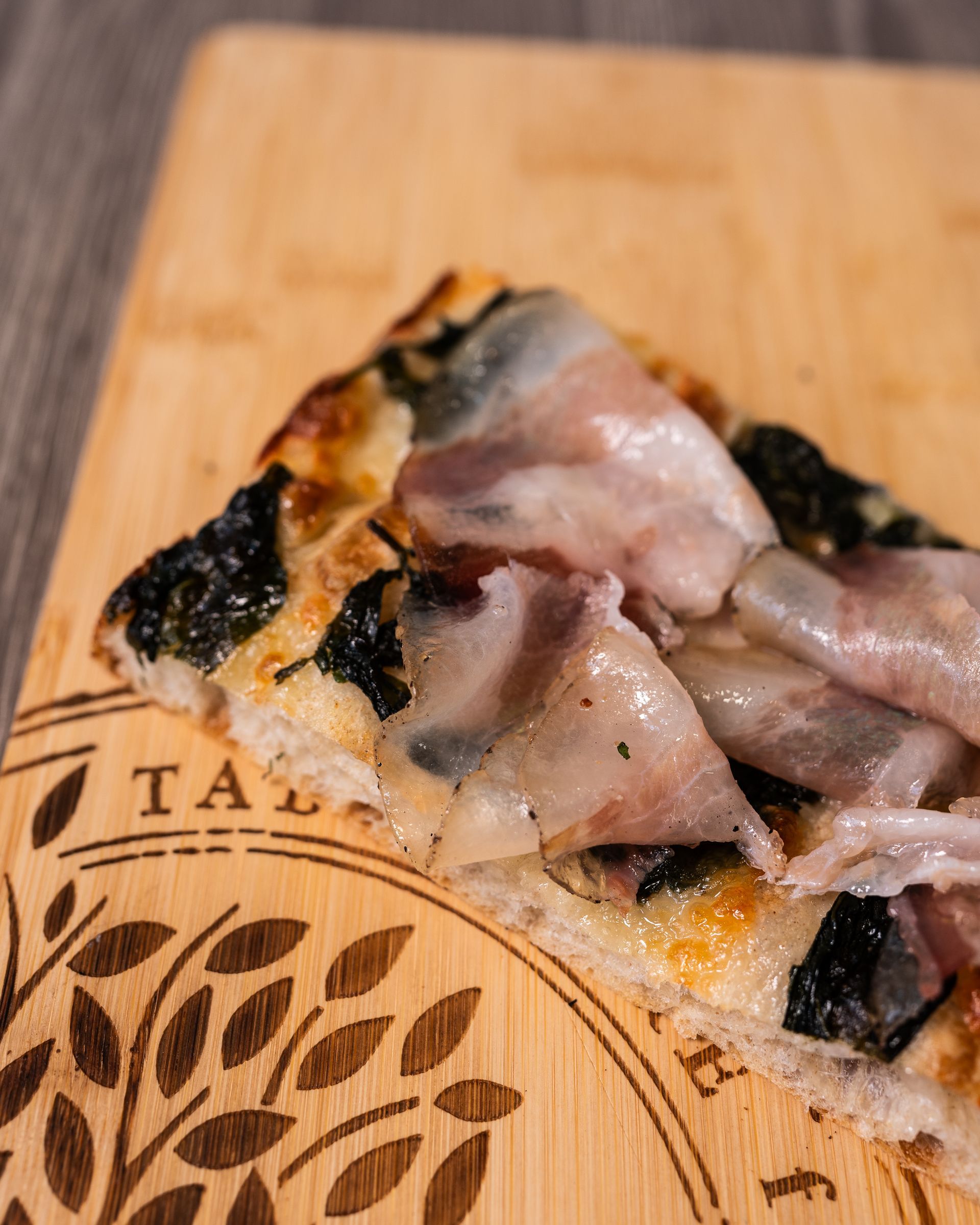 pizza con pancetta