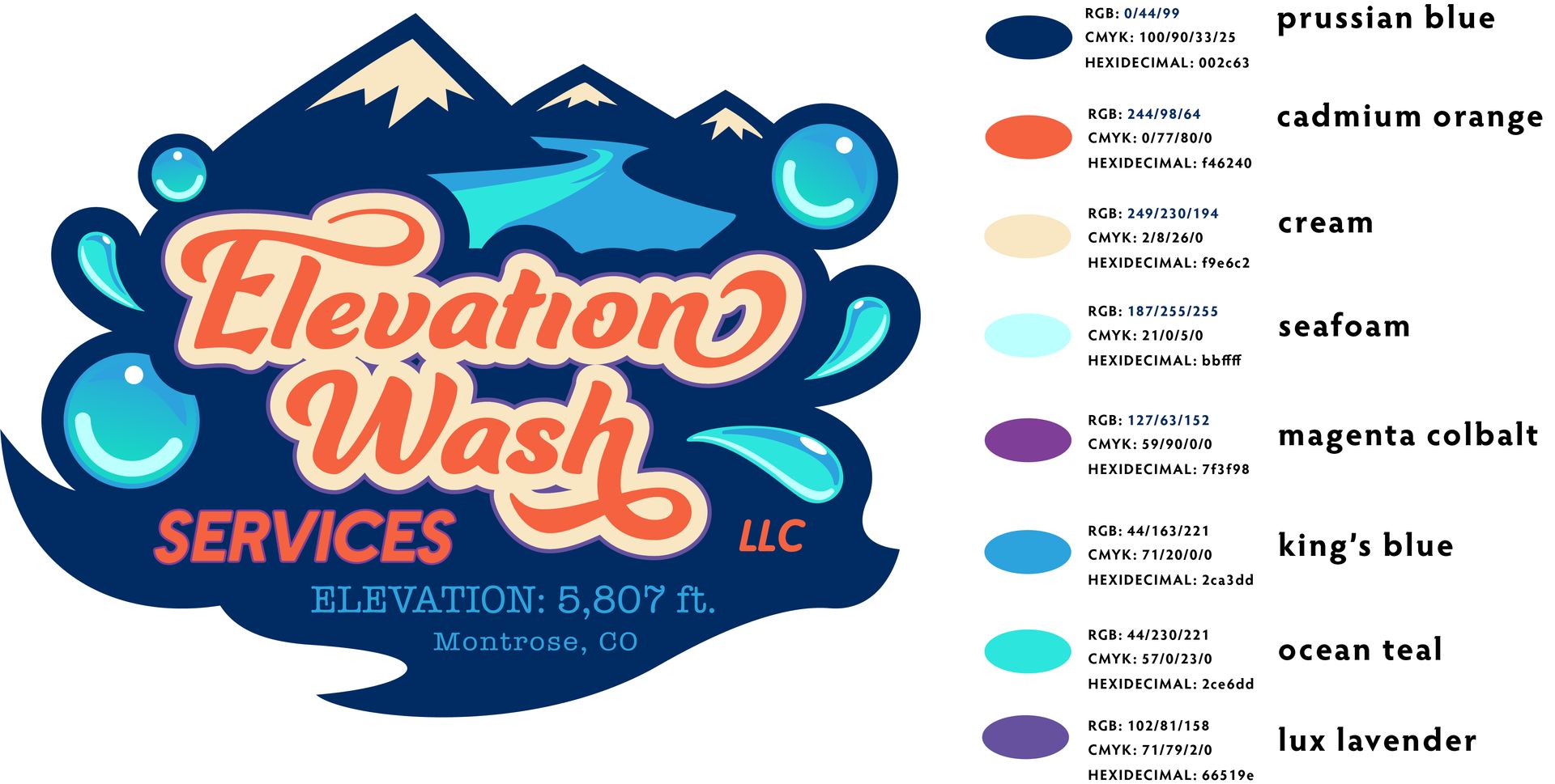 Elevation Wash Services Colorways