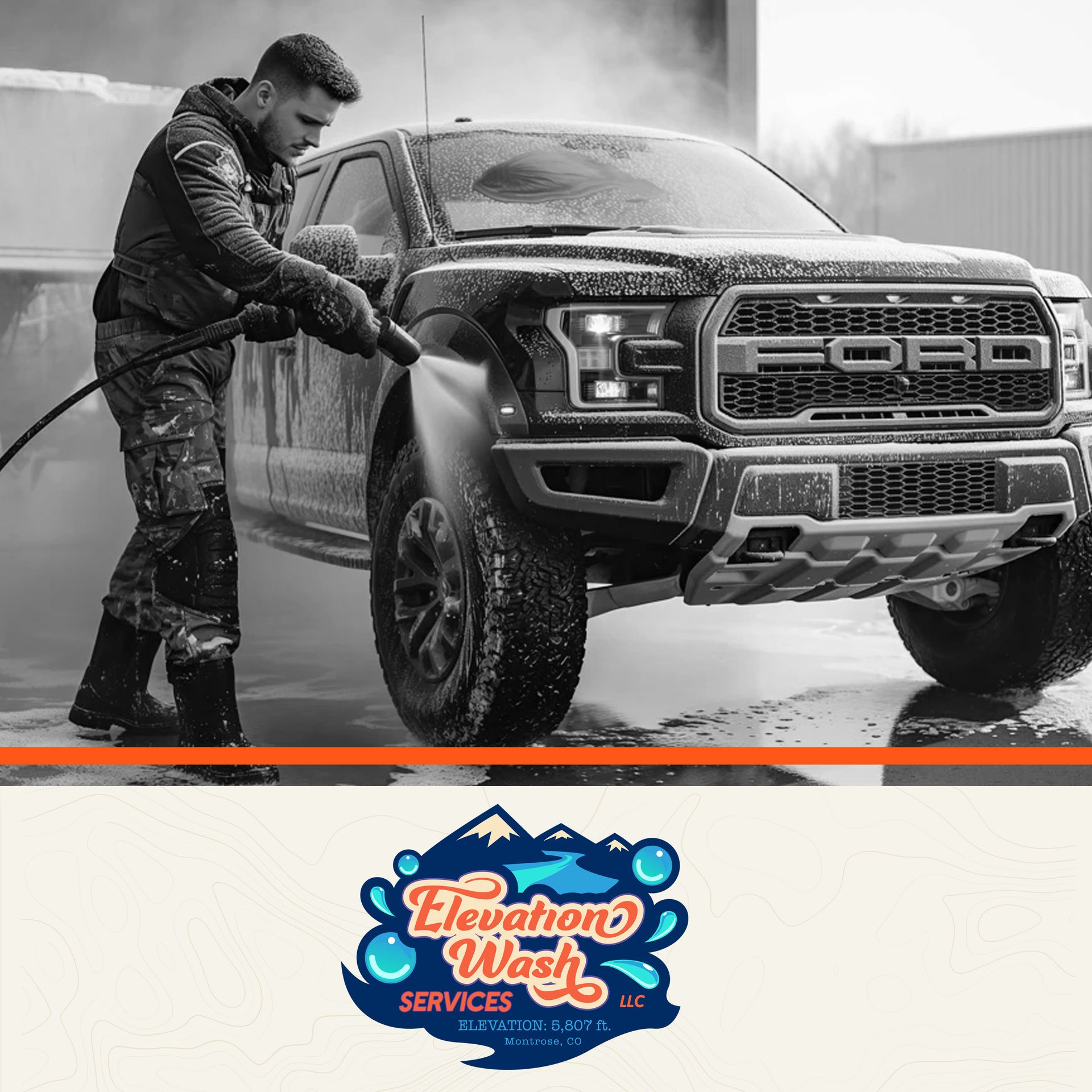 Elevation Wash Services Customers Card