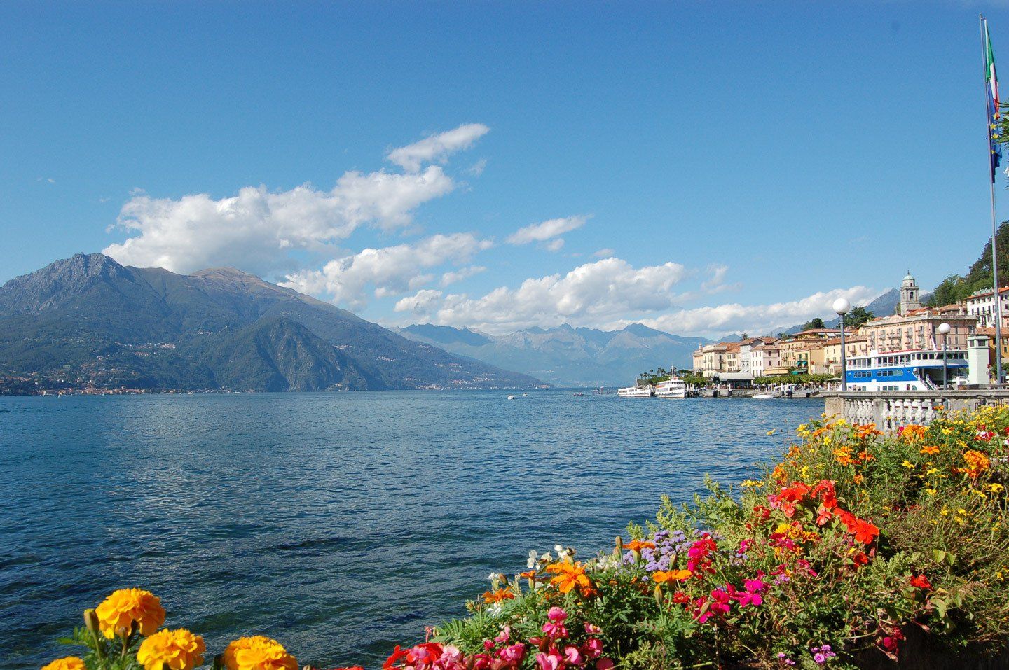 Lakeside charm in full color—Lake Como’s perfect blend of alpine beauty and Italian elegance.