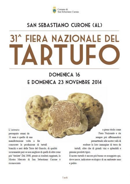 Truffle fair poster, San Sebastiano Curone, 2014.