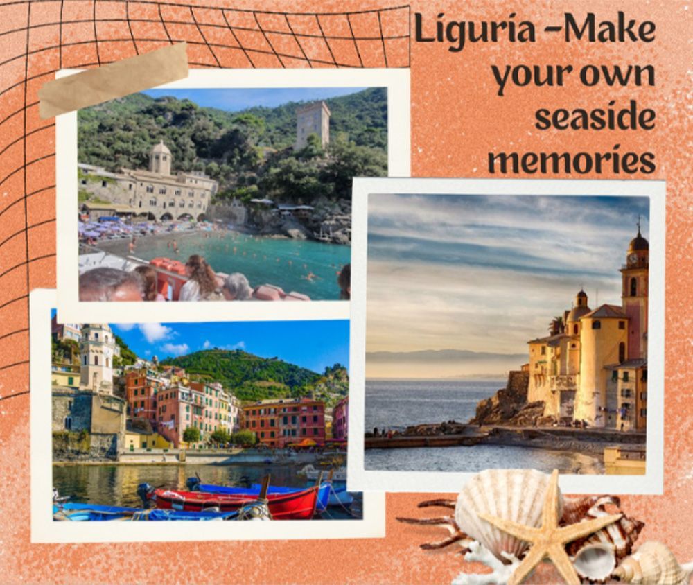 Liguria: sunny beaches, colorful villages, coastal charm.