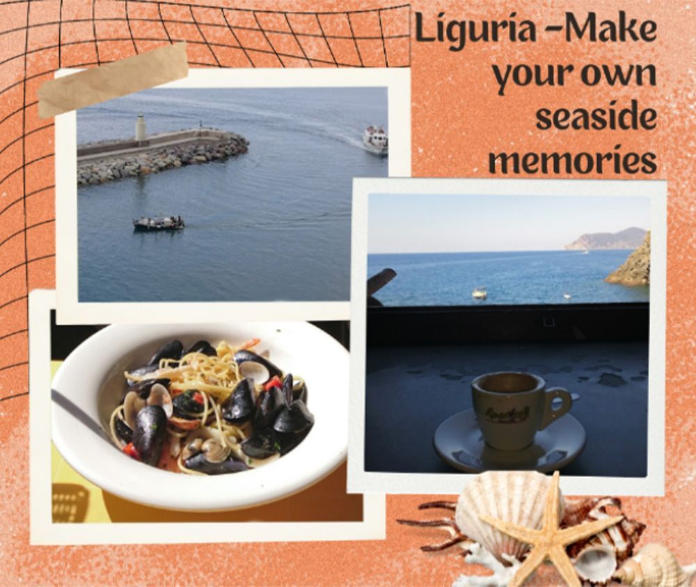 Sea views, seafood pasta, and espresso by the coast—Liguria bliss.