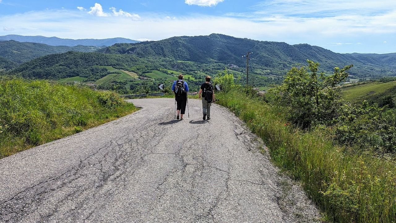 Walking the quiet hills, where each step leads deeper into peace.