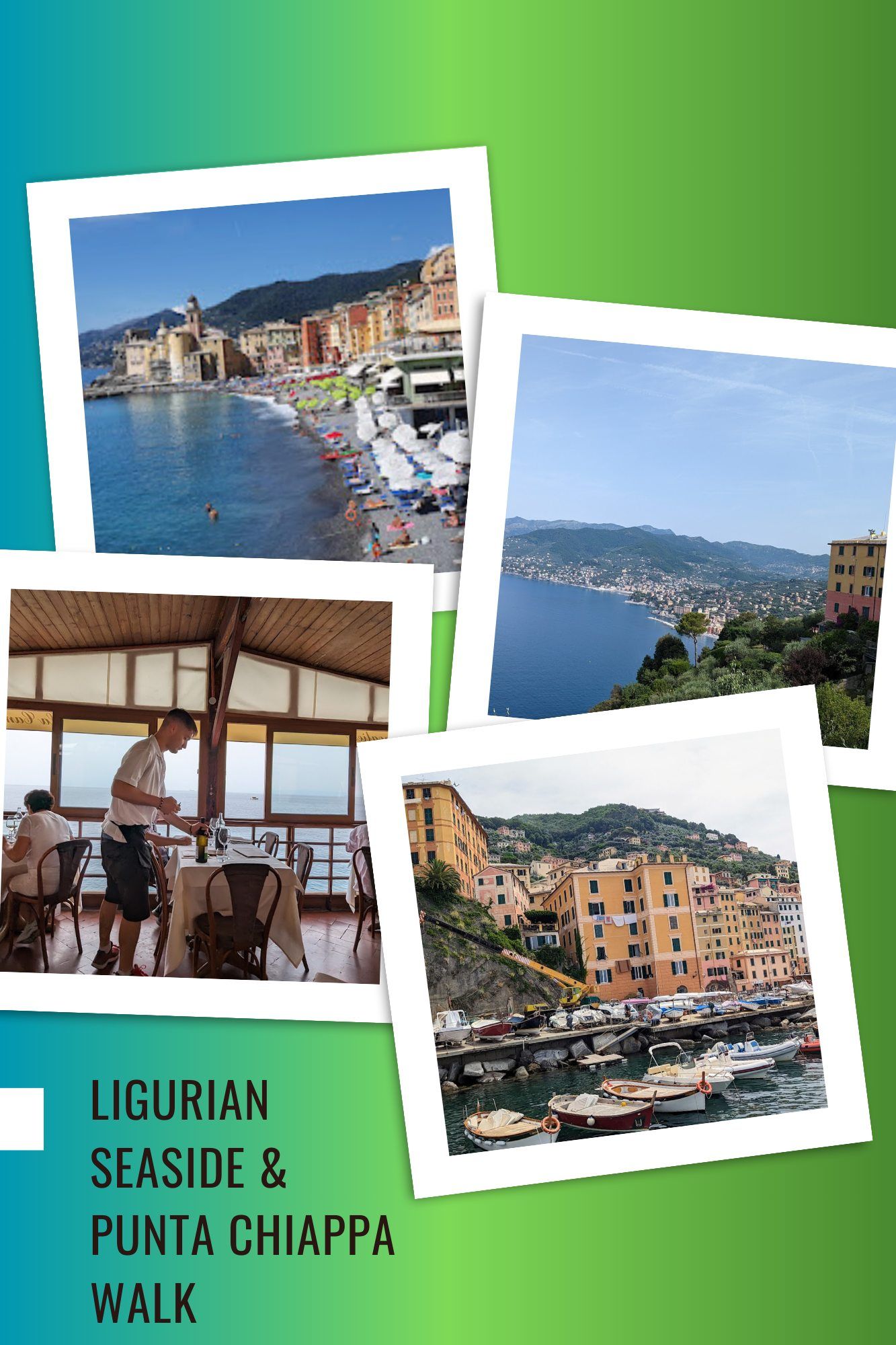 Colorful seaside towns, fresh seafood, and scenic coastal trails along the Ligurian coast and Punta Chiappa.