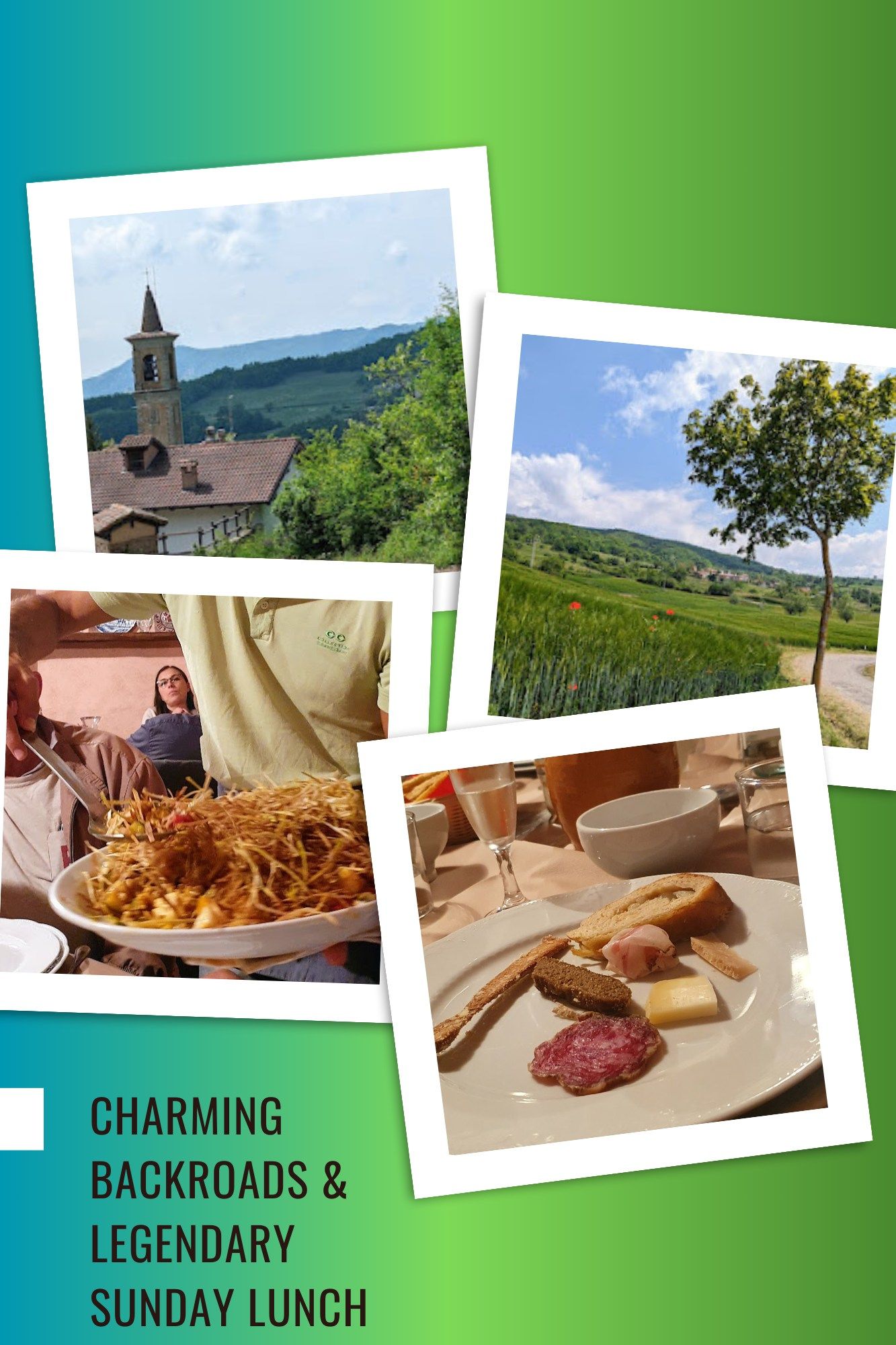 Volpedo & Staffora Valley Walk, SPA – Charming countryside views and traditional Sunday lunch.