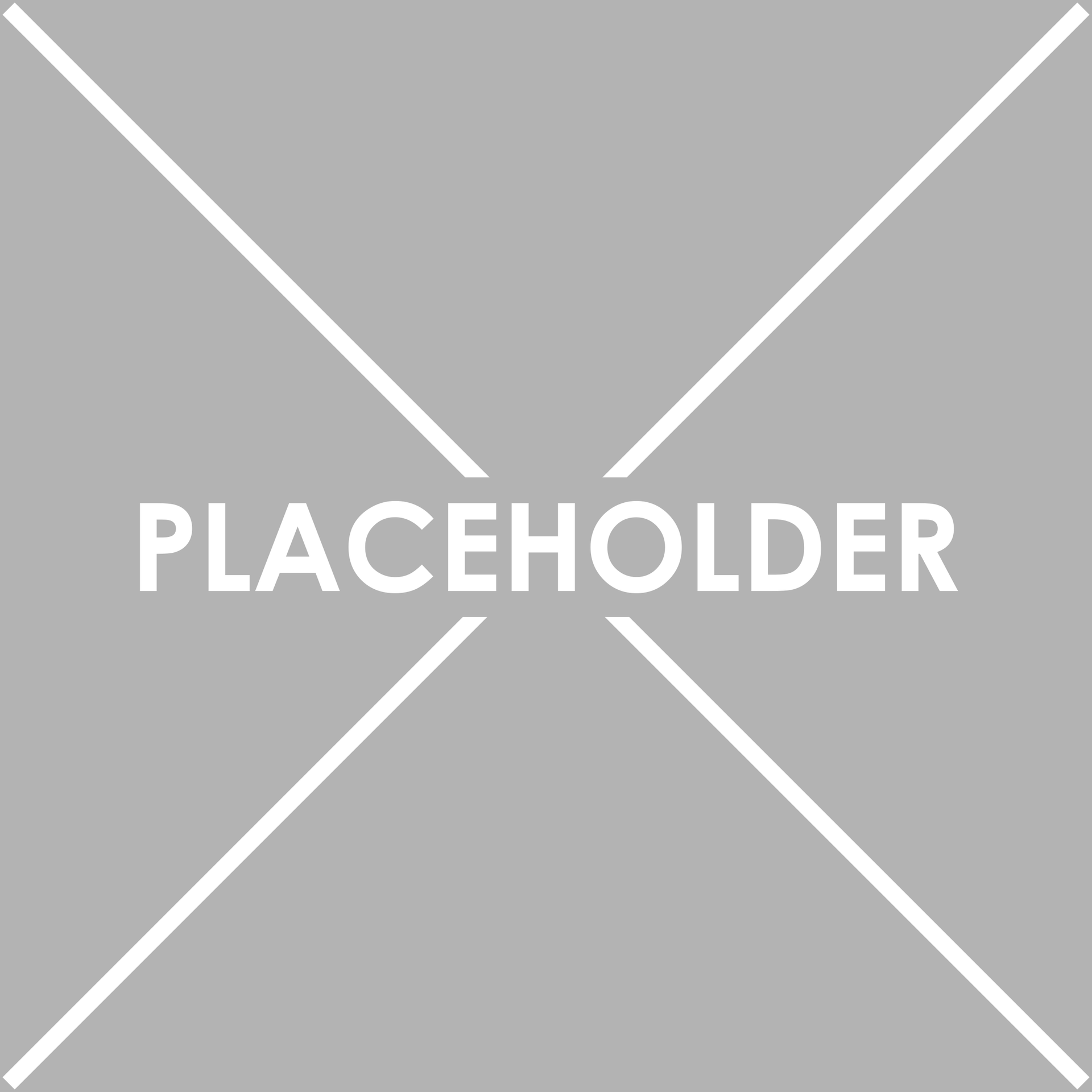 Gray placeholder image with white diagonal lines and 
