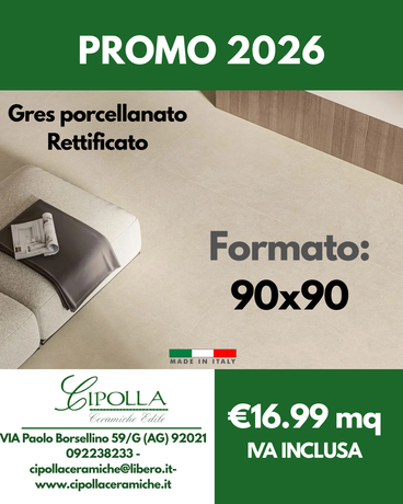 ceramiche Canicattì
pavimenti Agrigento
rivestimenti Caltanissetta
gres porcellanato Sicilia
materiali edili Canicattì
showroom ceramiche Agrigento
vendita piastrelle Caltanissetta
edilizia Canicattì e provincia
arredo bagno Agrigento
forniture edili Caltanissetta
gres porcellanato 80x80 offerta
mattonelle 90x90 gres
rivestimento gres 30x60
pavimenti grandi formati Agrigento
gres prima scelta Canicattì
gres porcellanato rettificato 80x80
piastrelle effetto marmo 90x90
gres effetto pietra 30x60
pavimenti moderni Caltanissetta
offerte ceramiche 2026
stock gres porcellanato Sicilia
prezzi pavimenti Canicattì
promozione pavimenti 2026
miglior negozio ceramiche Canicattì
pavimenti per esterni 30x60
gres porcellanato sottile Agrigento
ceramiche per cucina Caltanissetta
mattonelle per bagno 30x60
Cipolla Ceramiche Edile Canicattì
gres porcellanato prezzi outlet
ristrutturazione casa Agrigento offerte
preventivo pavimenti Caltanissetta
Cipolla Ceramiche promozioni
