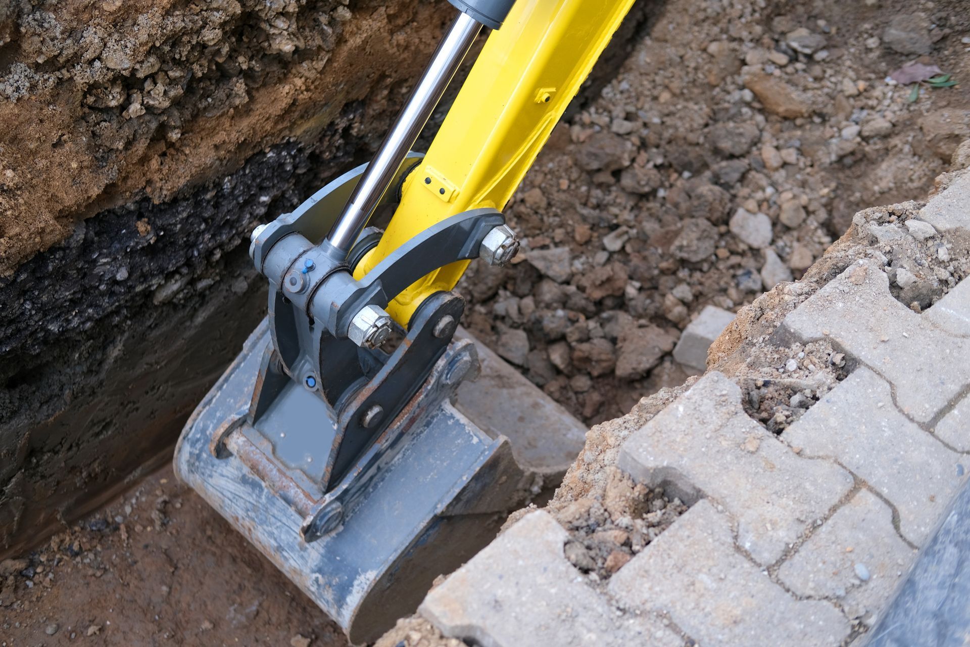 Backhoe Digging