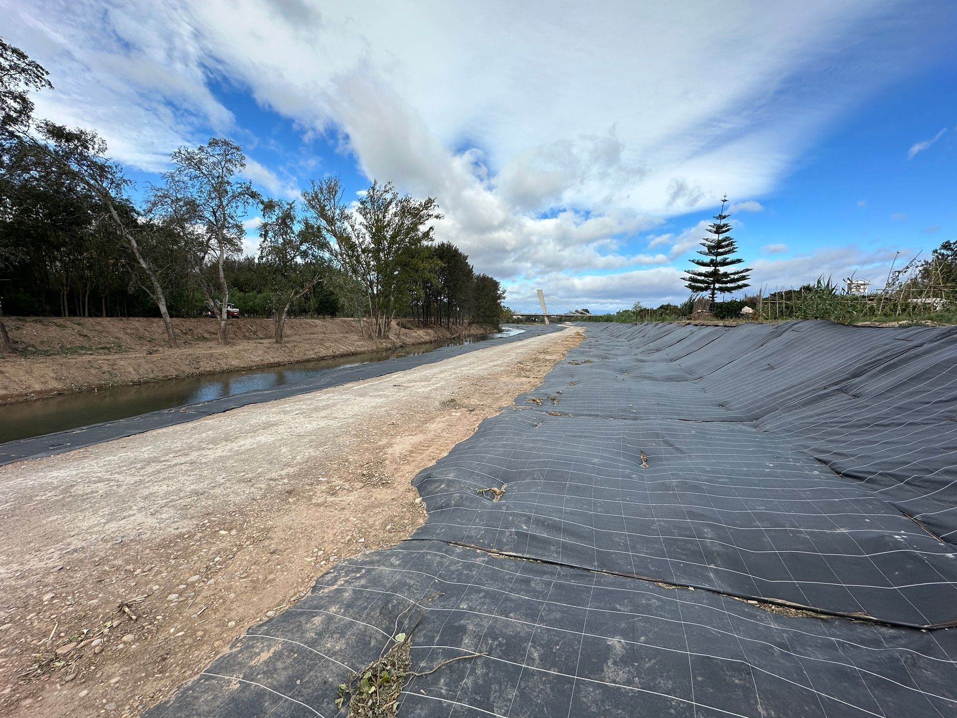 Installing Erosion Control on River