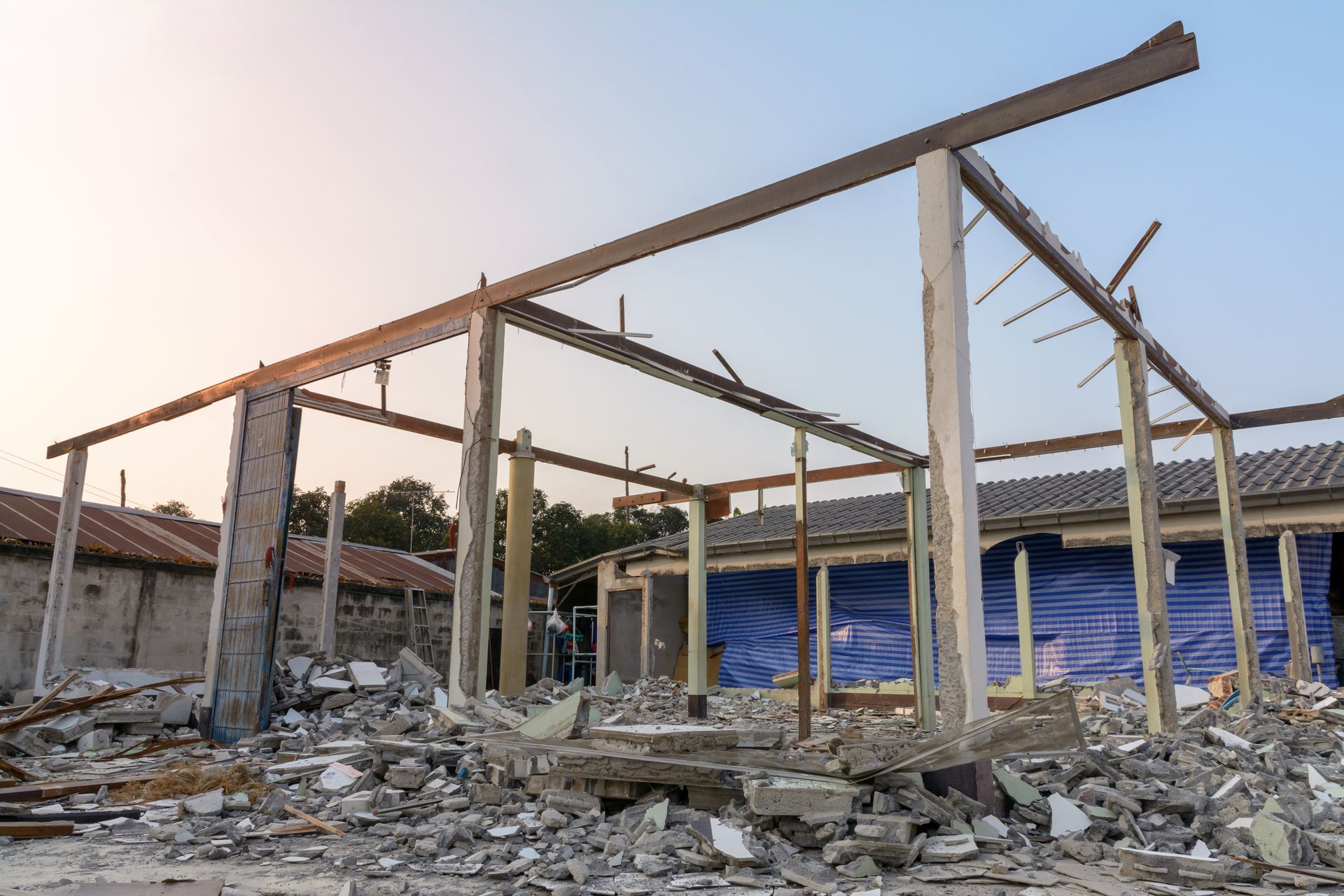 Newly Demolished House