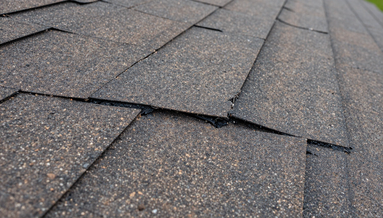 Damaged Roof Close-Up