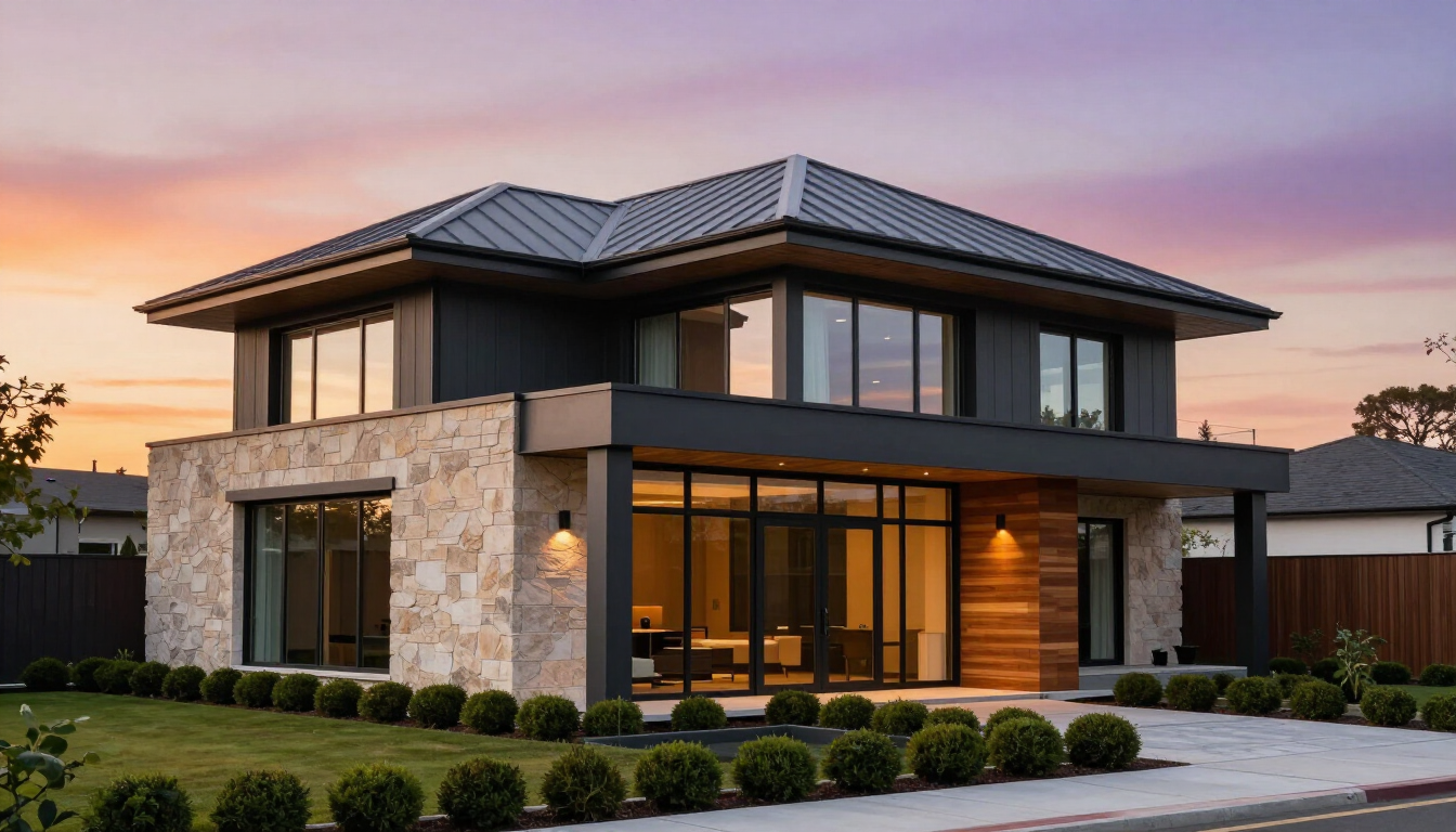 Premium slate roofing tiles closeup