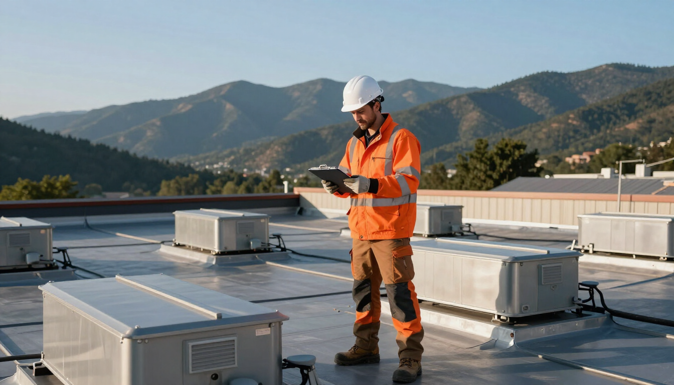 Commercial roof inspection