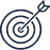 Target icon with a dart hitting the center