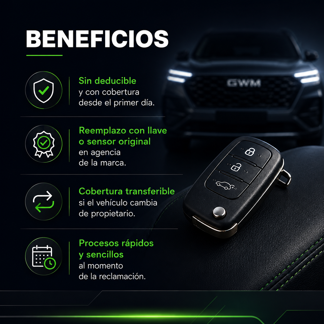 Beneficios de la cobertura de llaves ZIGA