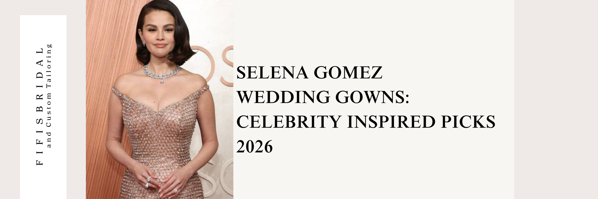 white christmas dresses Selena Gomez 2025 White Satin Halter 1st Wedding Dress, White / Dress+Veil