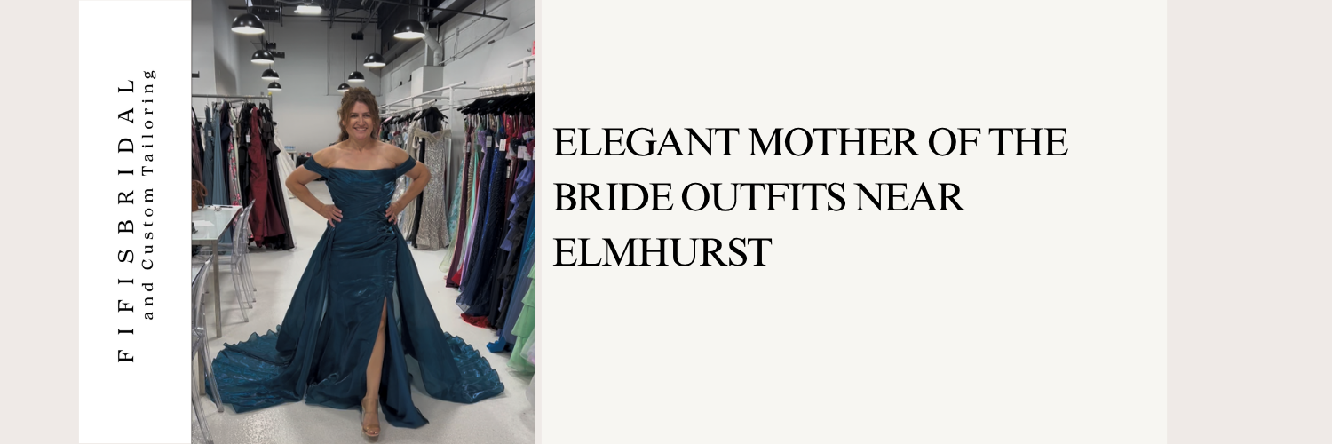 Elegant mother of the bride outfit near Elmhurst