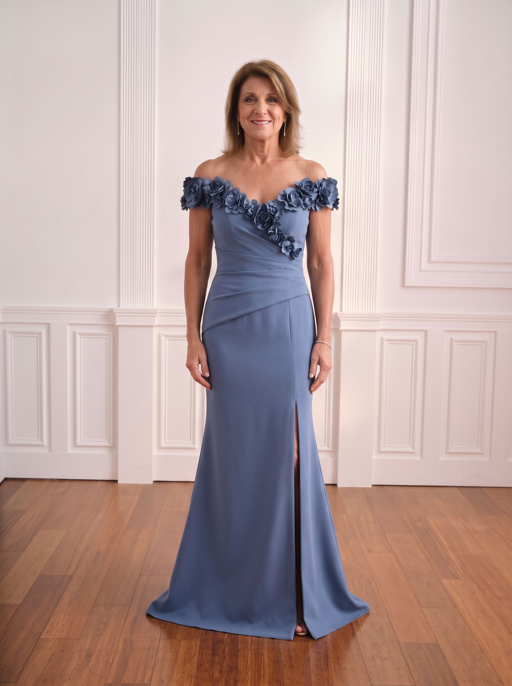 Fihs Bridal size chart table showing body measurements for women’s dresses and suits.