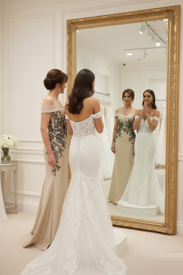 bridal mother dresses Ever-Pretty Embroidery Sequin of the Bride Dress Blake is a romantic and elegant one shoulder dress 2026 Mother of the Bride: