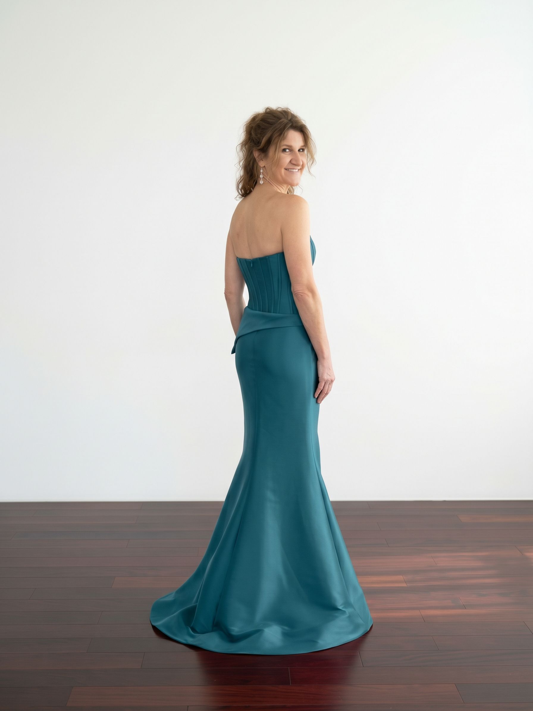 Fifi's Private Collection – Style UM201: Strapless Architectural Corset Evening Gown