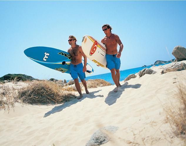 Surfing in Sardinia