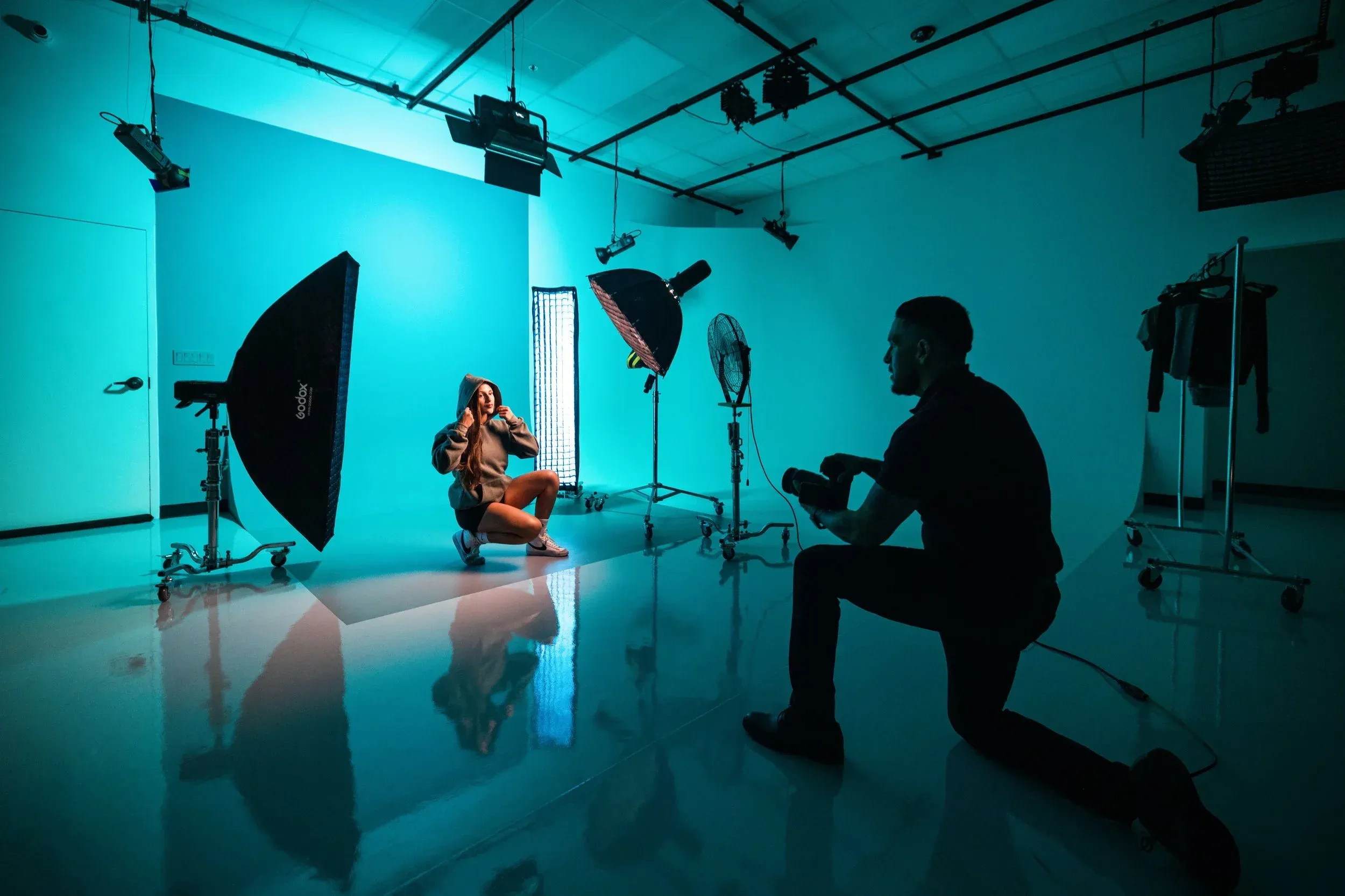 Professional photoshoot in Temple Star Studios