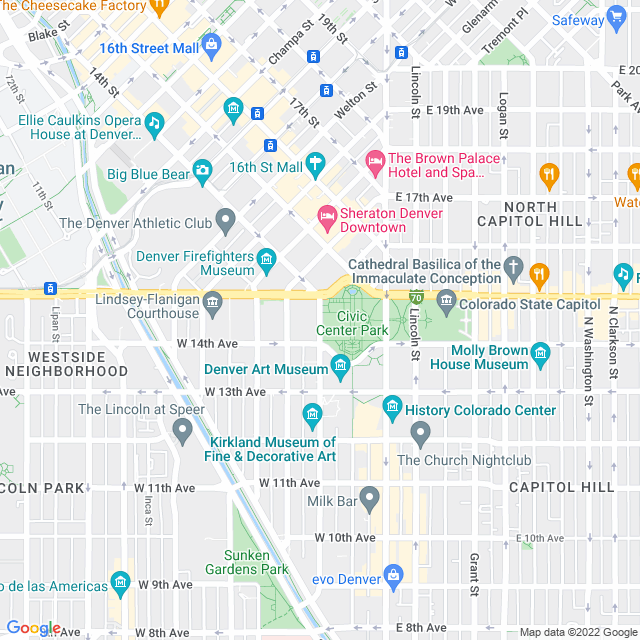 Map of business location