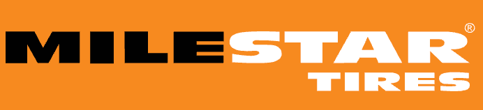 Milestar Tires logo in black and orange on a white background