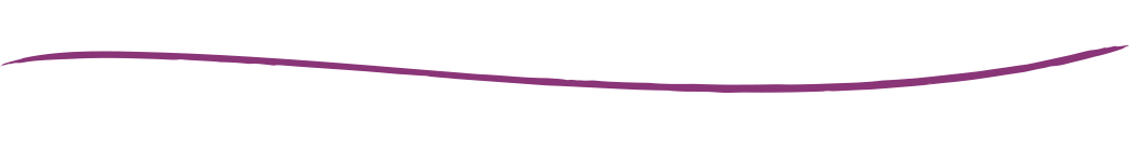 A purple, curved line on a white background.