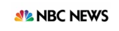 NBC News logo with a rainbow peacock and black text.