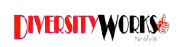 Diversity Works logo with red and black text, and a thumbs-up icon.