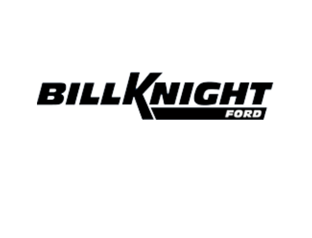 The bill knight ford logo is black and white on a white background.