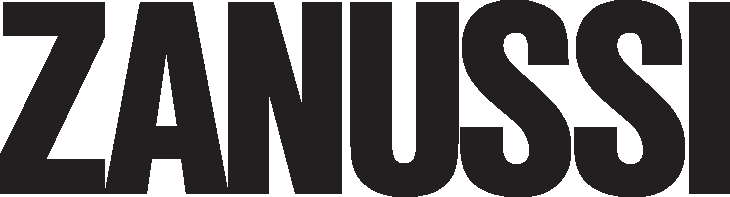 Black ZANUSSI logo text on a white background