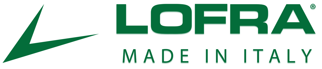 LOFRA logo in green with “MADE IN ITALY” text on a white background