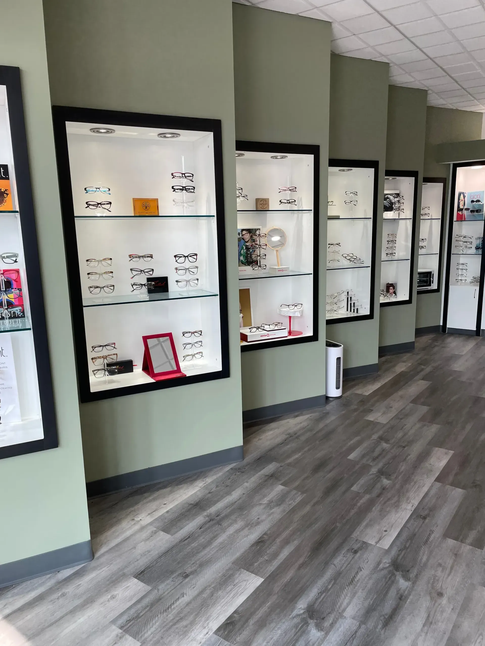 A store with a lot of shelves and displays